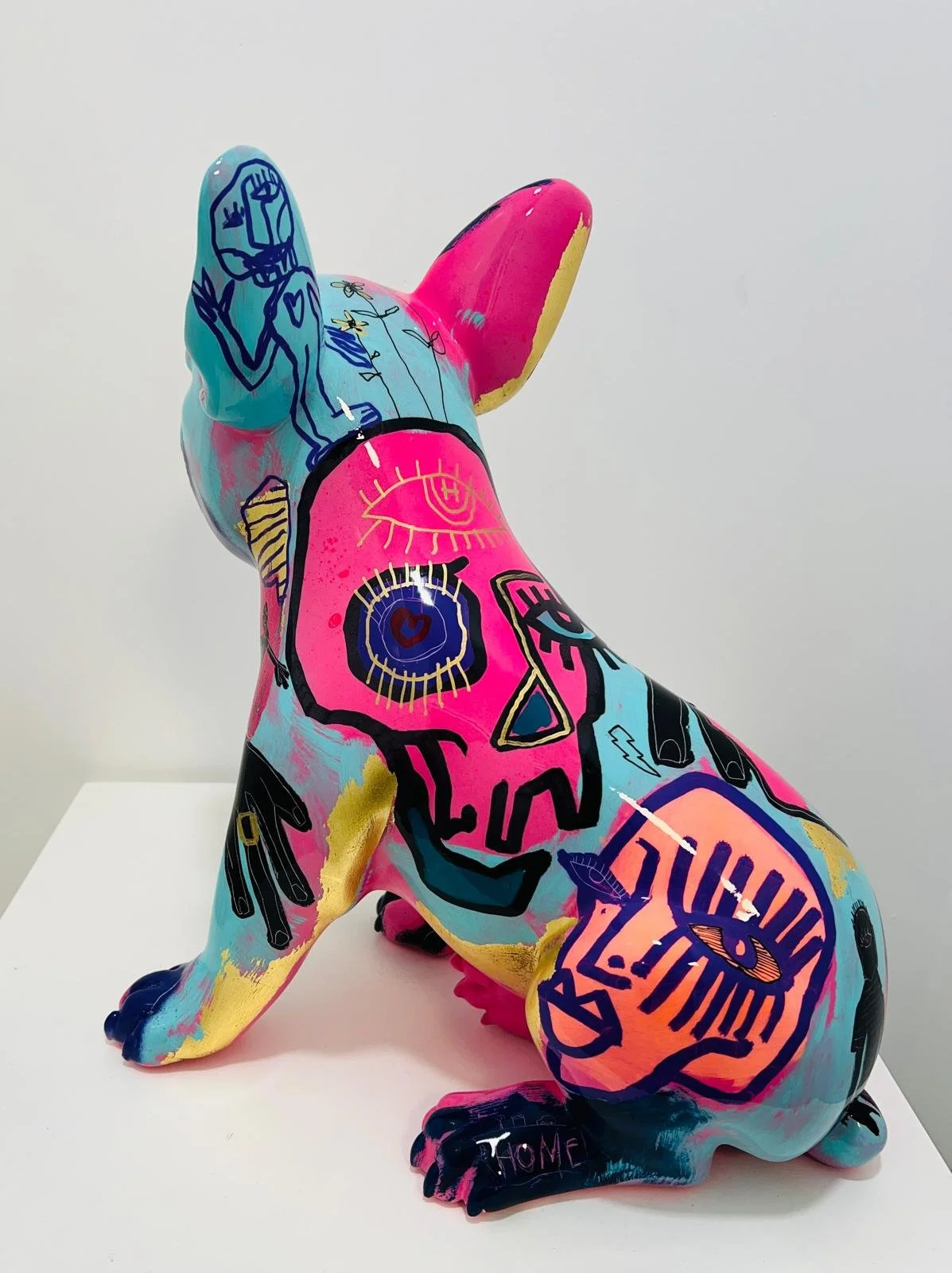 Pink Kaws Original Artwork Figure — Ze Art Gallery